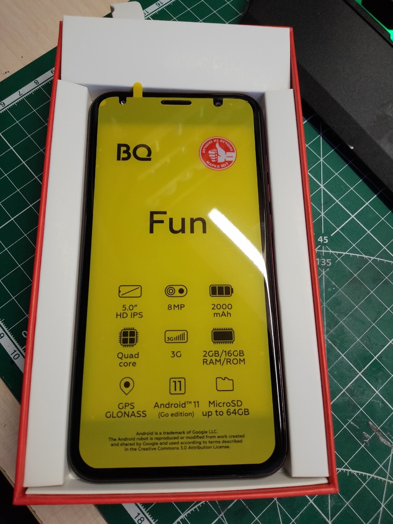 Смартфон BQ BQ-5031G Fun 2/16Gb Night Blue - отзывы покупателей на  Мегамаркет