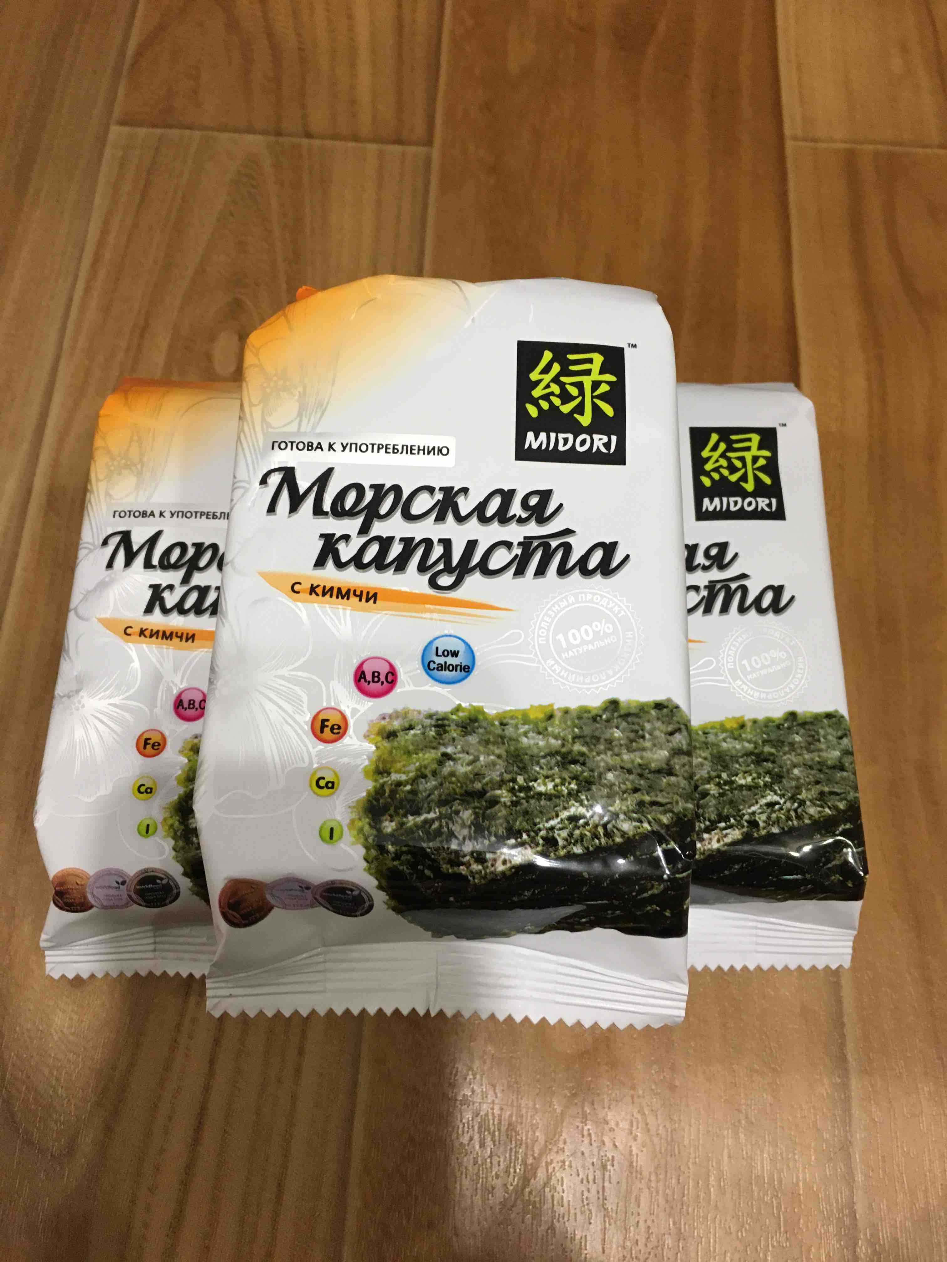 Морская капуста Midori с кимчи 5 г - отзывы покупателей на маркетплейсе  Мегамаркет | Артикул: 100023383280