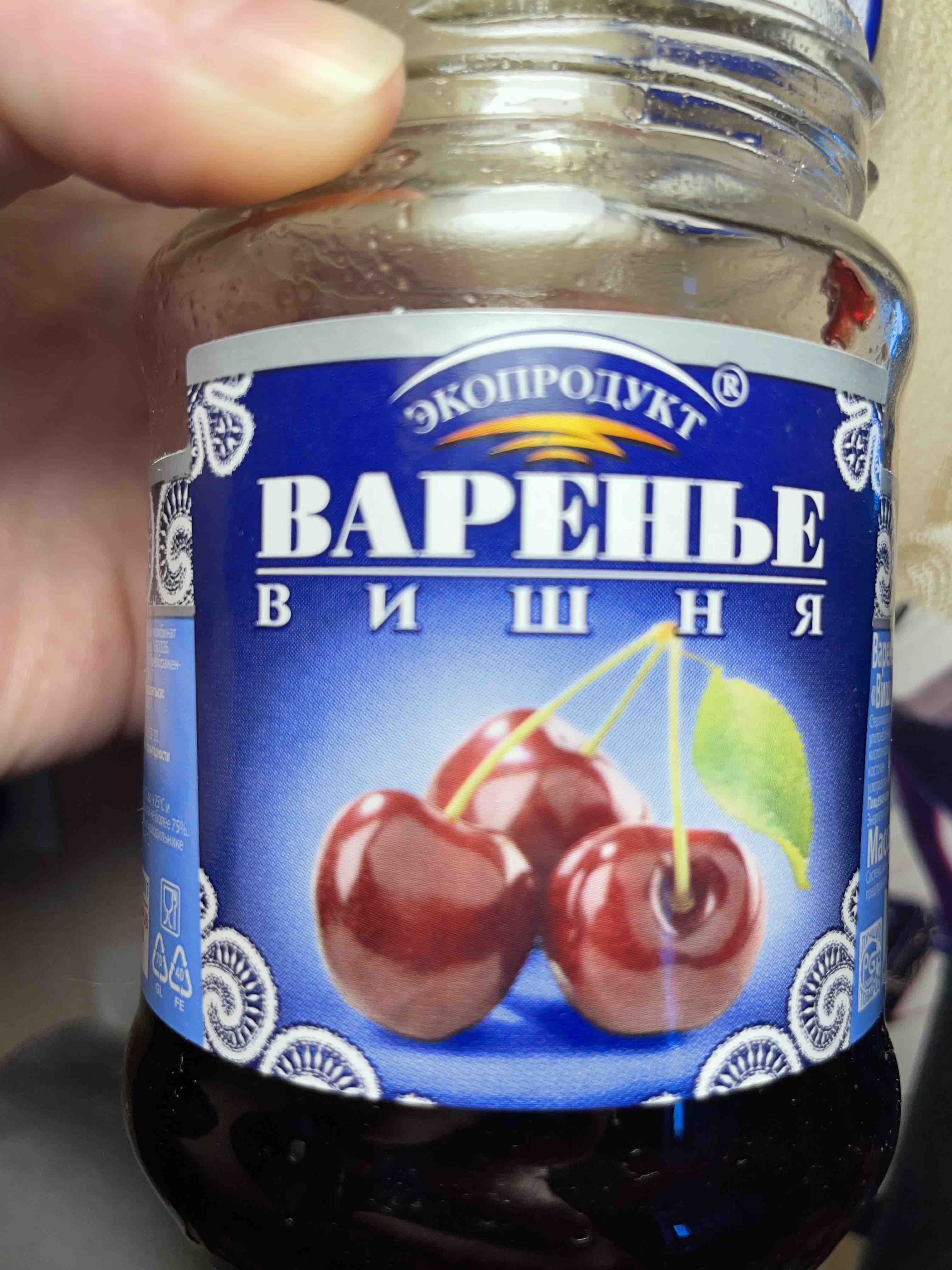 Варенье Экопродукт вишня 325 г - отзывы покупателей на маркетплейсе  Мегамаркет | Артикул: 100023294315