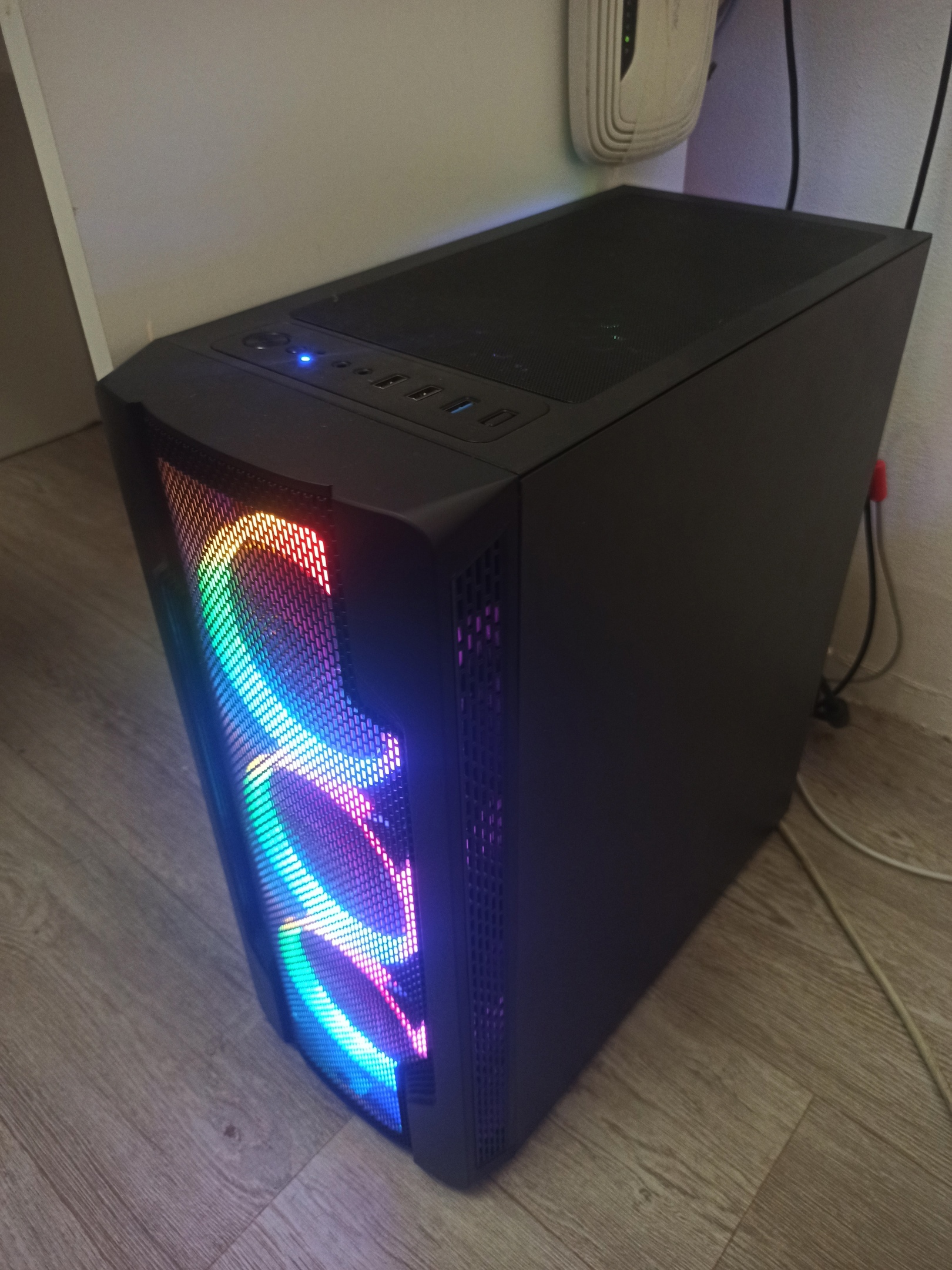 Powercase Mistral X4 Mesh LED CMIXB L4 Black