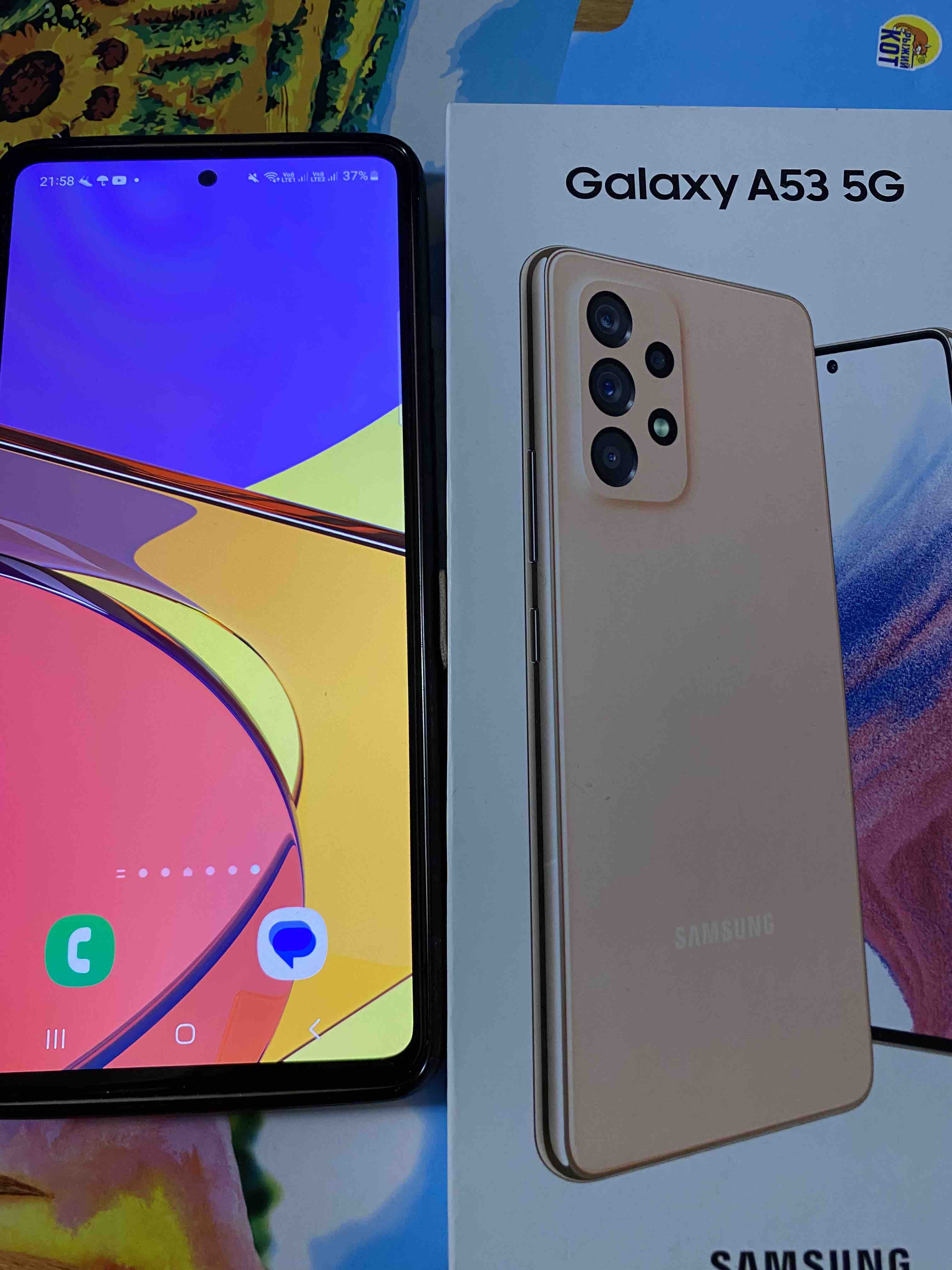 Смартфон Samsung Galaxy A53 5G 8/256GB Awesome Peach (SM-A536EZOHSKZ) -  отзывы покупателей на Мегамаркет