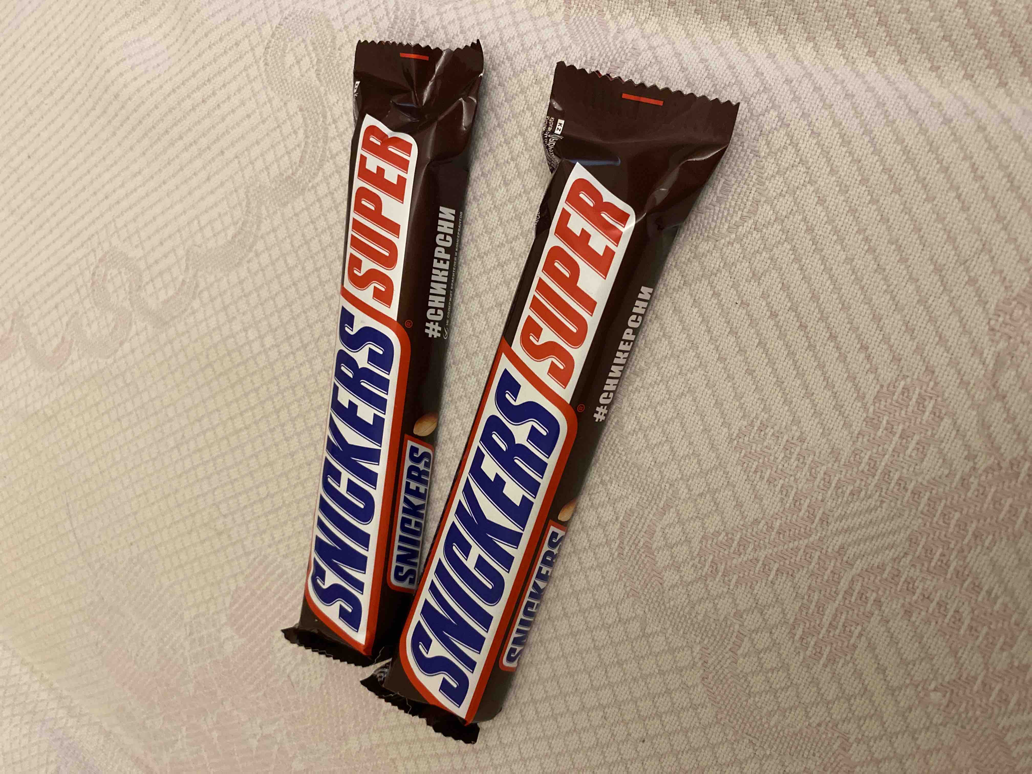 Шоколадный батончик snickers super, 80 г