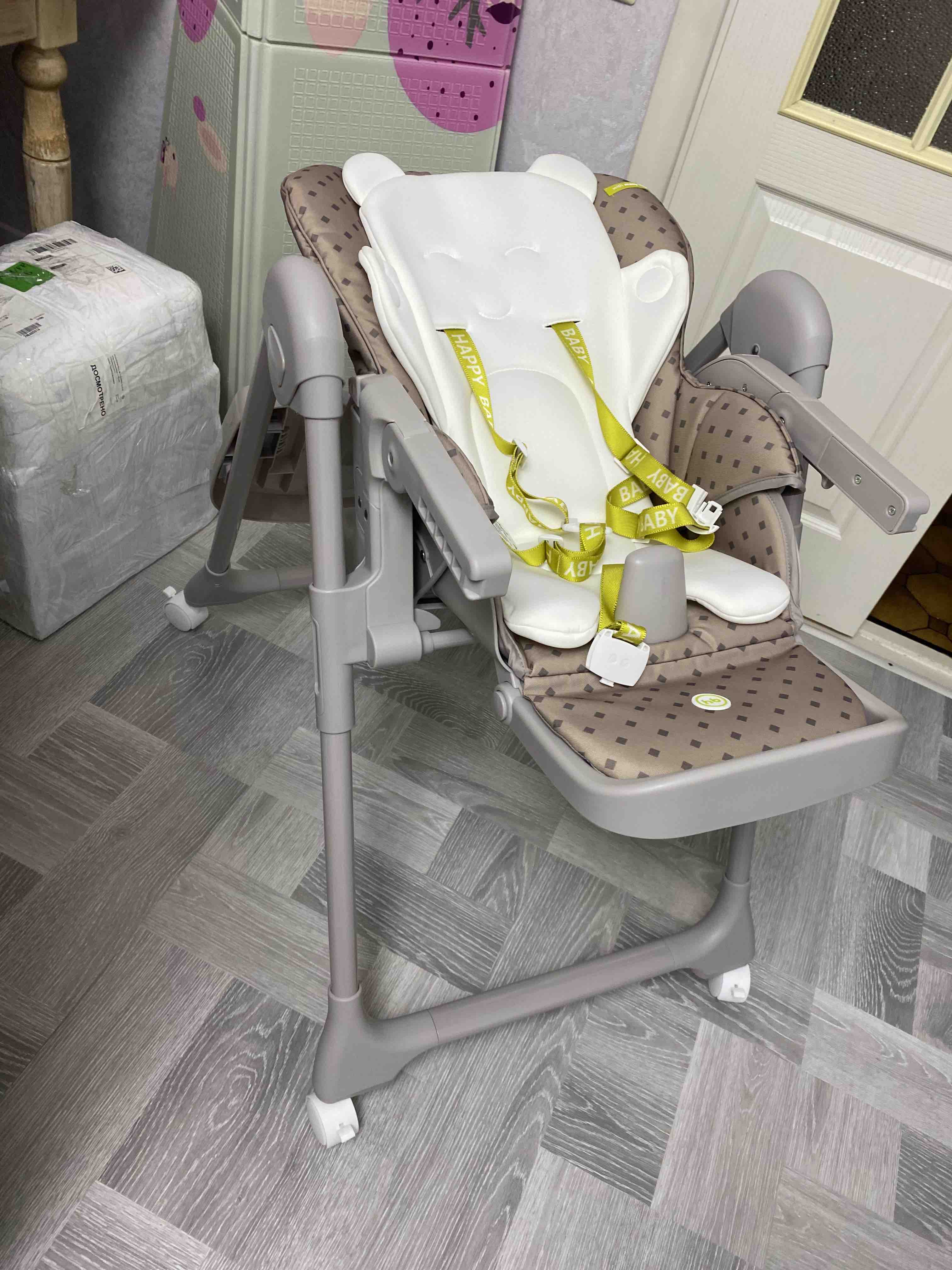 Стул для кормления happy baby william pro grey