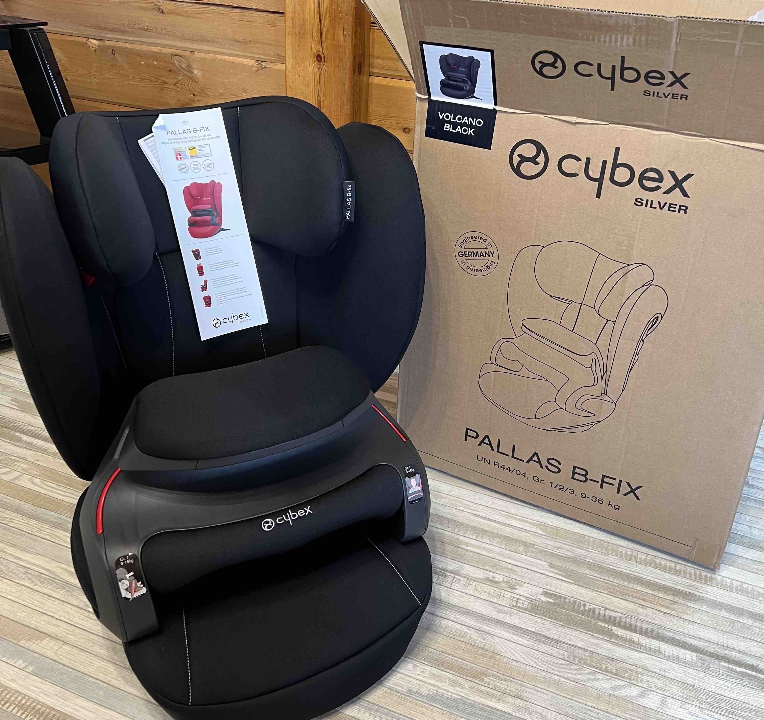 Cybex Pallas B-fix Art.233600 Volcano Black buy online Babystore.lv