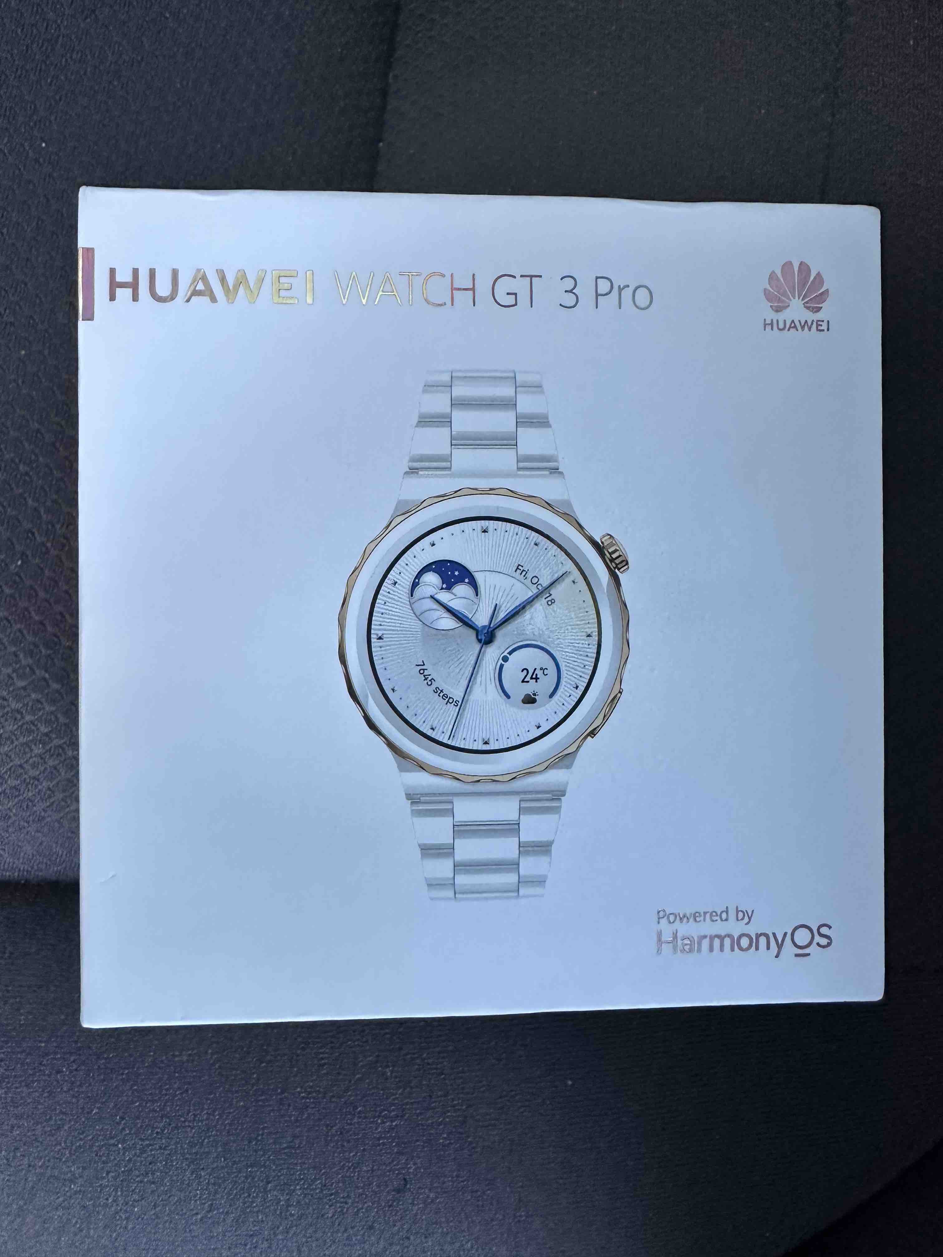 Смарт-часы Huawei Watch GT 3 Pro White Ceramic Strap, FRG-B19 белый/золотой  - отзывы покупателей на маркетплейсе Мегамаркет | Артикул: 100033035016