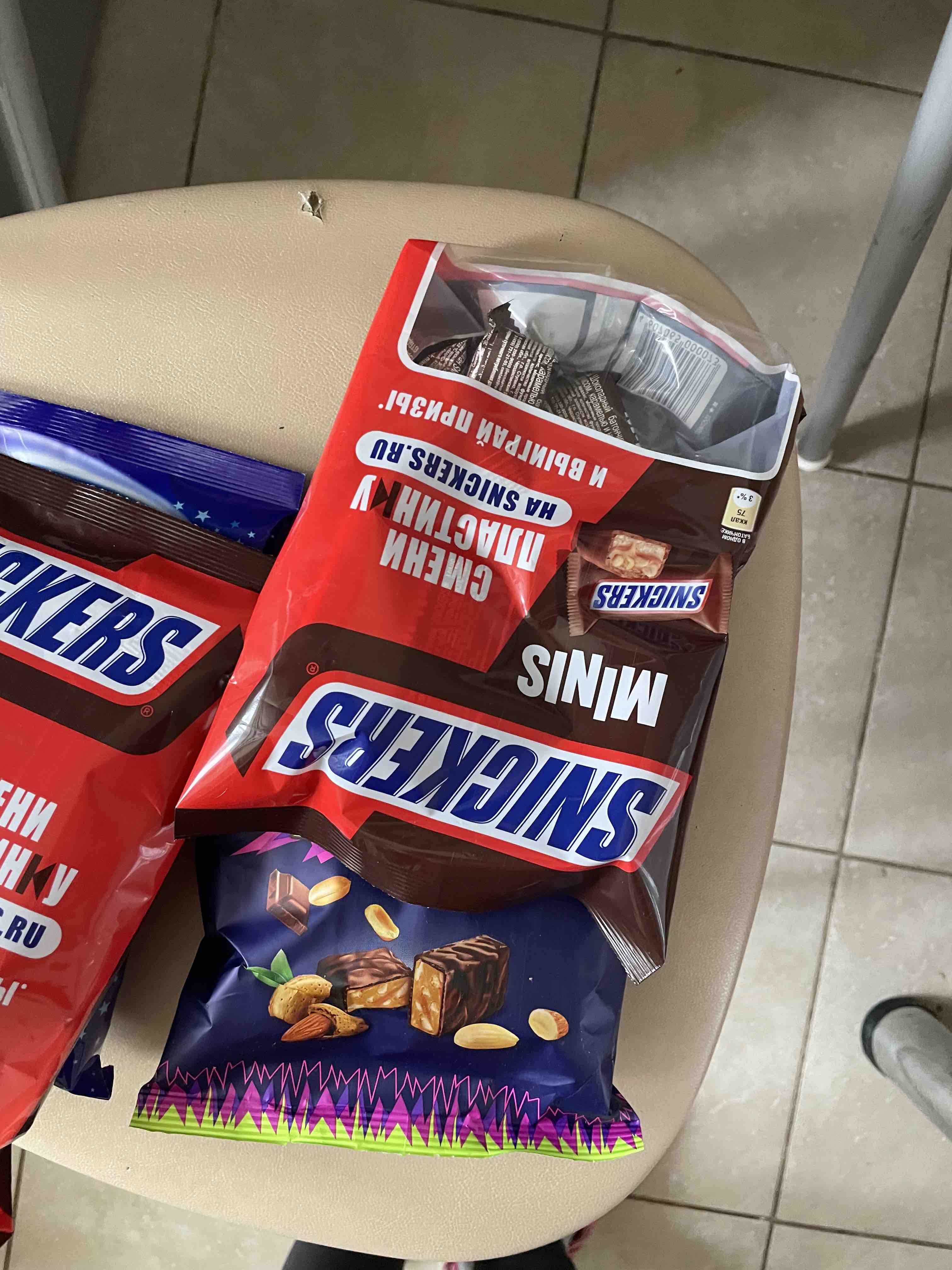 Шоколадные конфеты Snickers minis, Молочный шоколад, Арахис, Пакет, 180 гр.  - отзывы покупателей на маркетплейсе Мегамаркет | Артикул: 100023331886