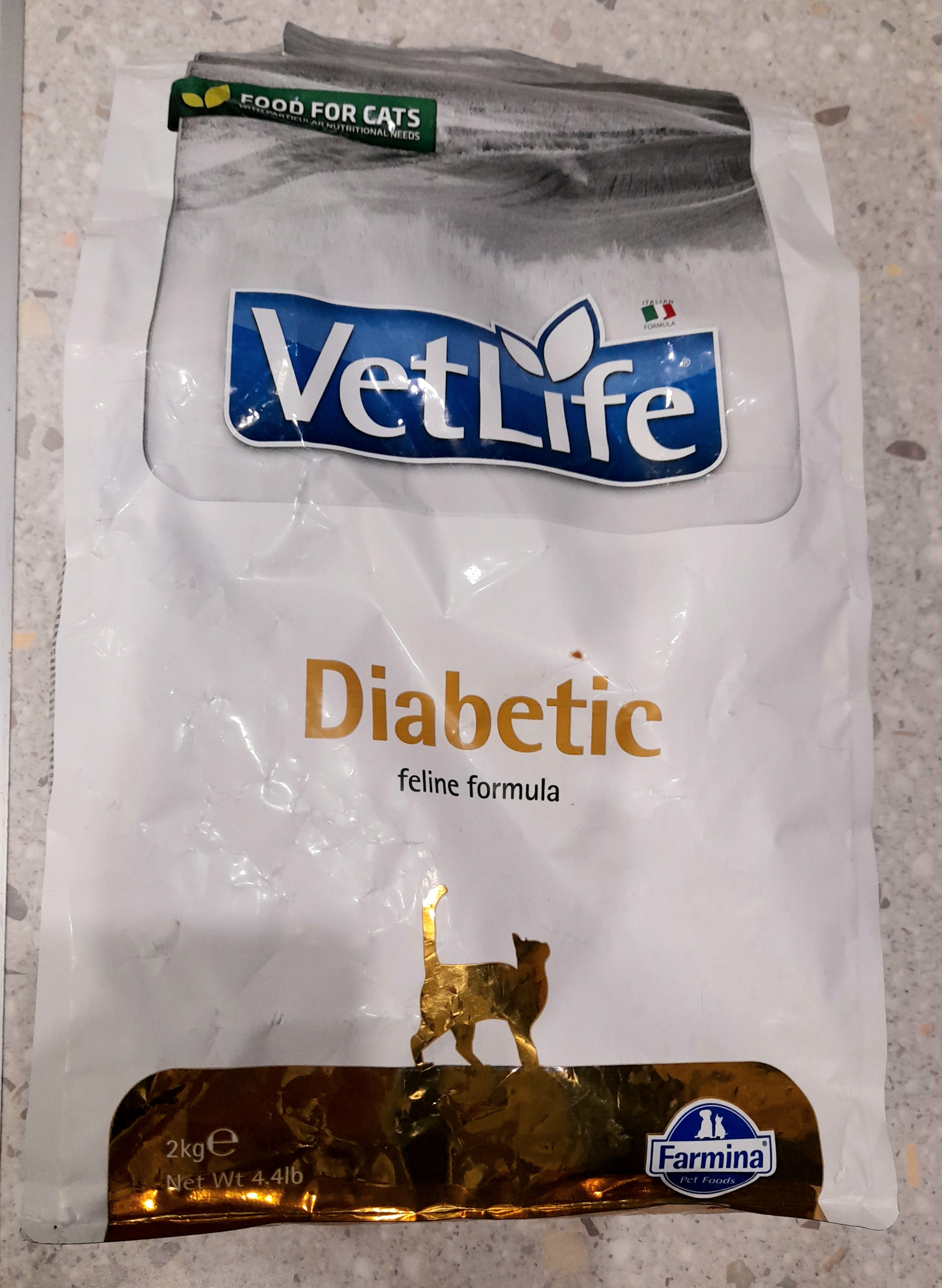 Купить сухой корм для кошек Farmina Vet Life Diabetic, при сахарном  диабете, курица, 2кг, цены на Мегамаркет | Артикул: 100001285924