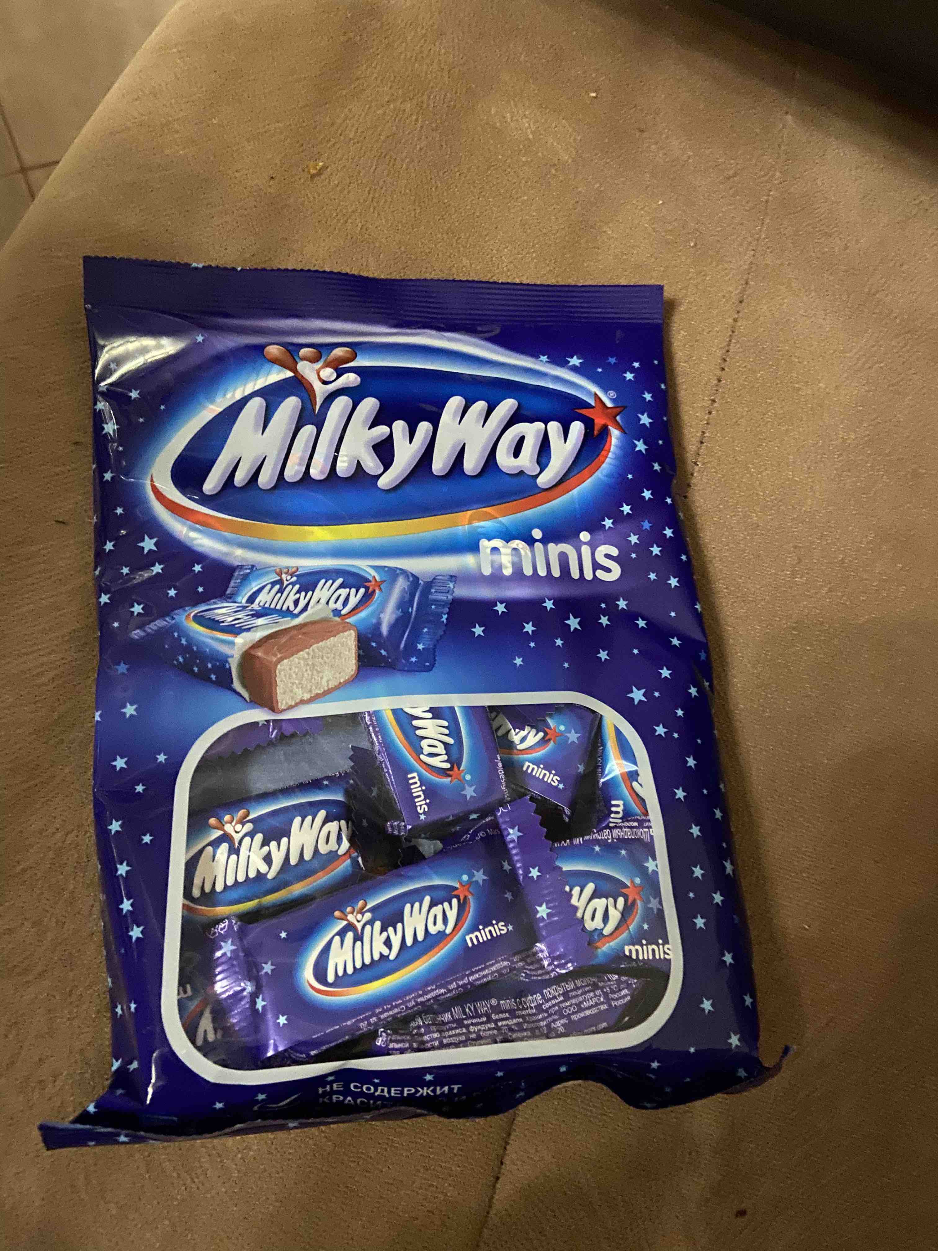 Milky Way Minis шоколадные конфеты, пакет 176г - отзывы покупателей на  маркетплейсе Мегамаркет | Артикул: 100023331899