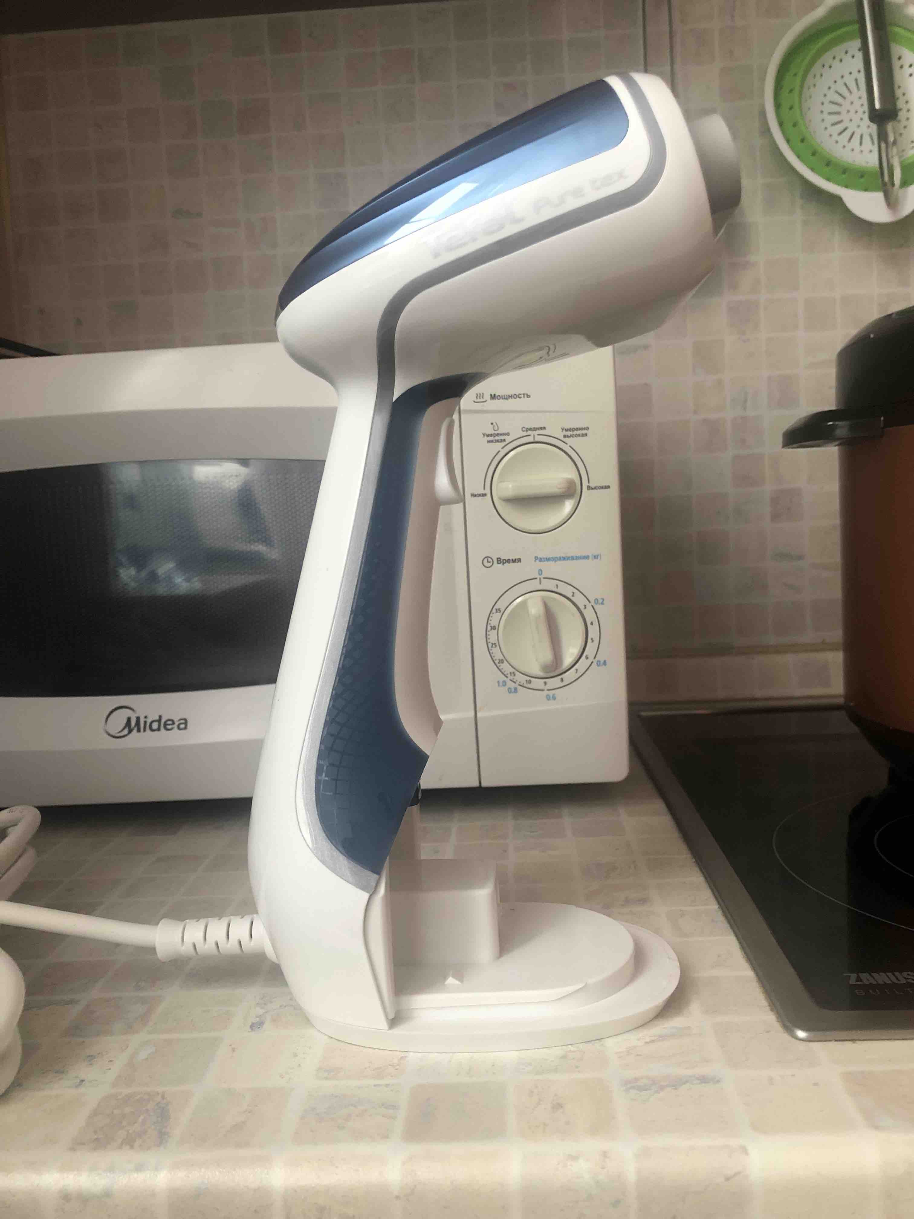 Ручной вертикальный отпариватель Tefal Pure Tex DT9531E0, 0.2 л,  синий/белый - отзывы покупателей на маркетплейсе Мегамаркет | Артикул:  600004850679