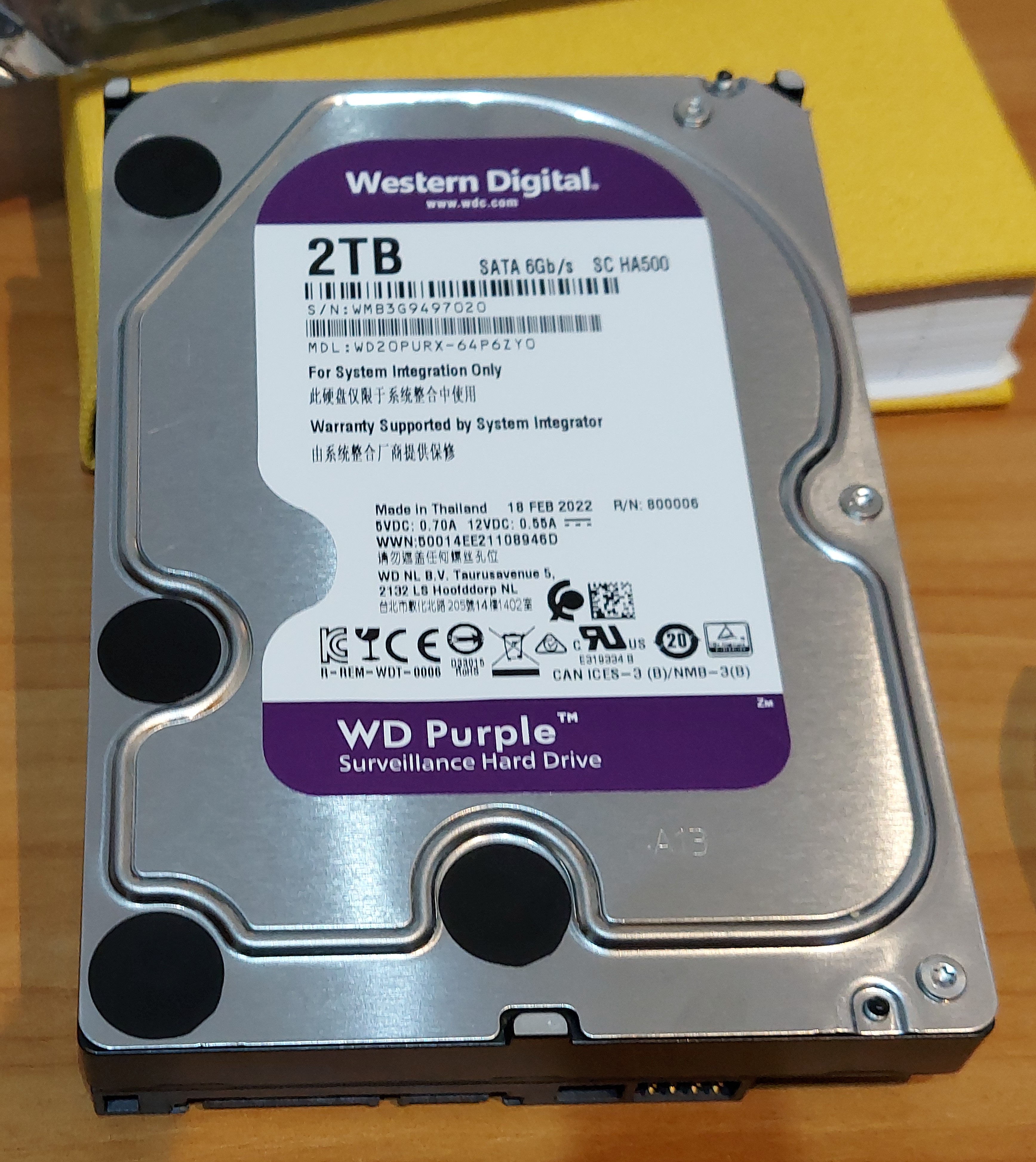 Жесткий диск WD Purple 2ТБ (WD20PURX) - отзывы покупателей на маркетплейсе  Мегамаркет | Артикул: 100023662872