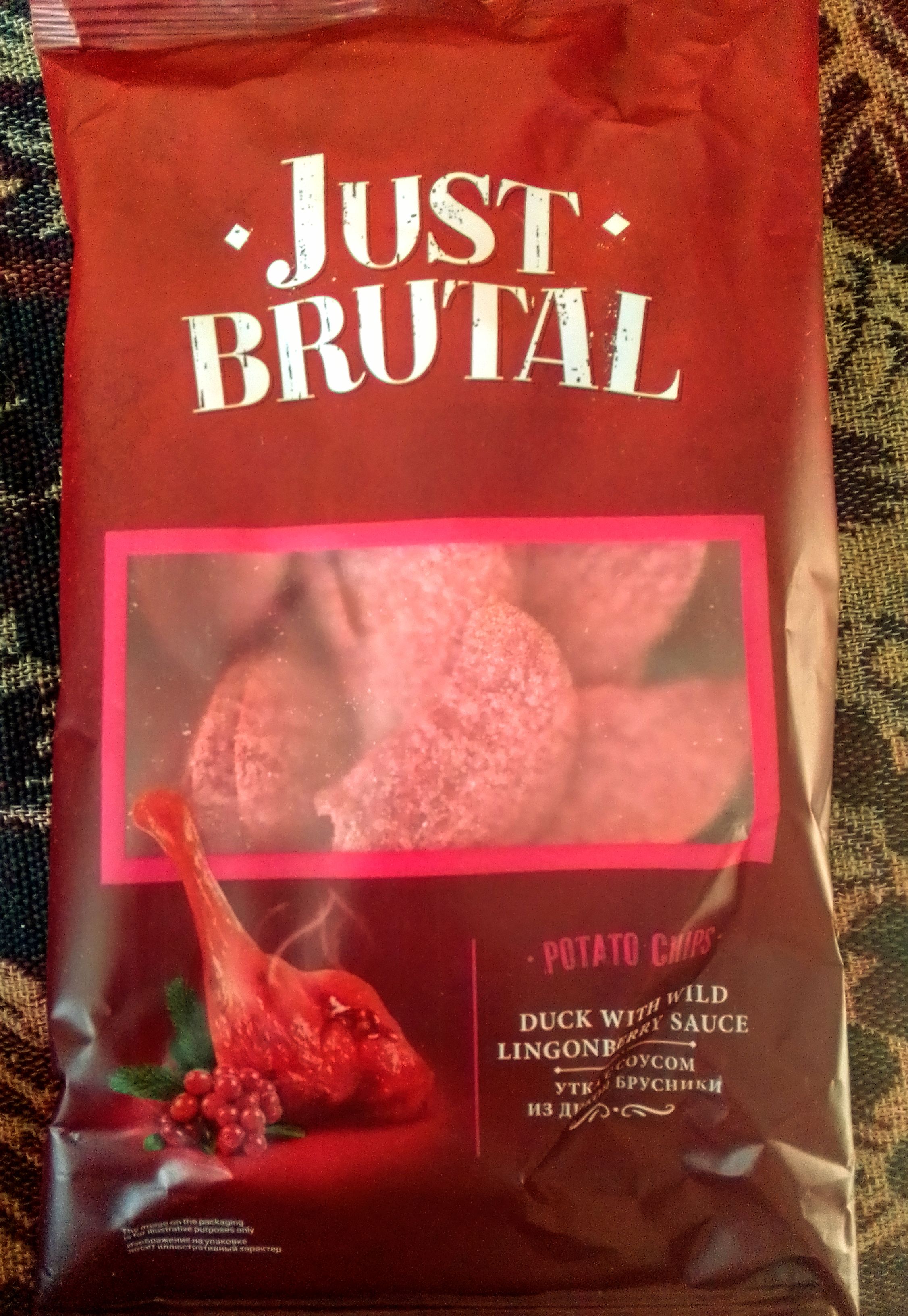 Чипсы just brutal/джаст брутал утка и брусника 85г - купить в Мегамаркет  Самара, цена на Мегамаркет